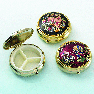 Cloisonne Pill Boxes