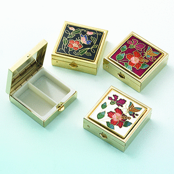 Cloisonne Pill Boxes