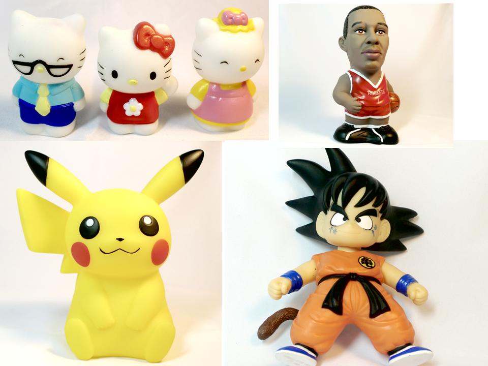 3D non-phthalate Vinyl toy with cartoon character figure/plastic figur