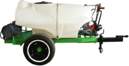 Tractor pulling sprayer PTO pump