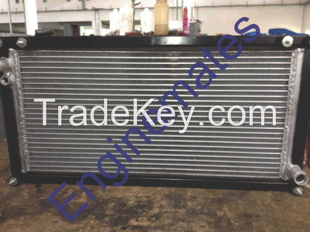 Radiator cum Oil Cooler for construction equipments.