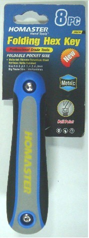 8PC Metric Folding Hex Key