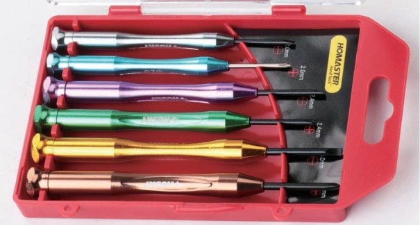 6pcs Aluminum precision screwdriver set