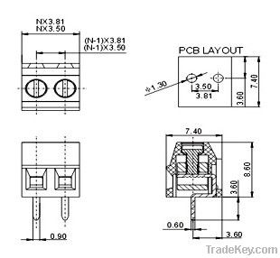 Screw terminal block