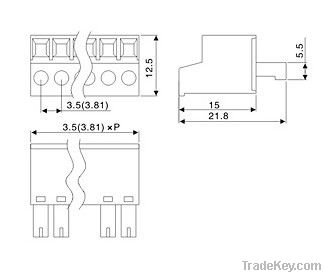 Plug in terminal block