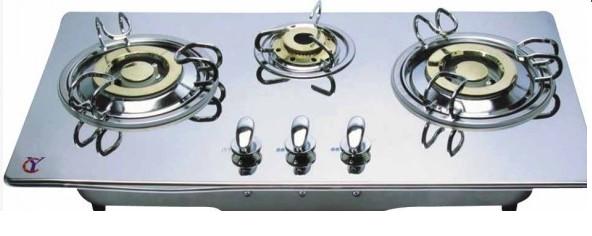 cheap and nice glass top gas stove three burners