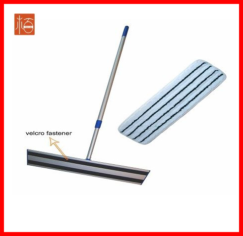 Microfiber horizontal stripe scrubbing wet mop