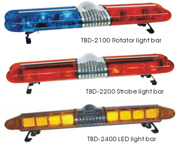 Rotating halogen light bar