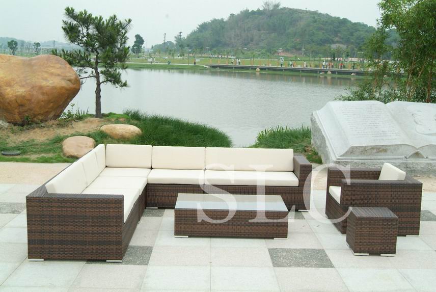 Rattan furniture-Wicker sofa set