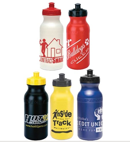 Plastic sports bottle