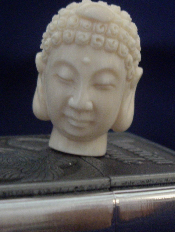 mammoth ivory netsuke of buddha head