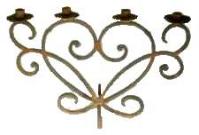 wrought iron candle holder