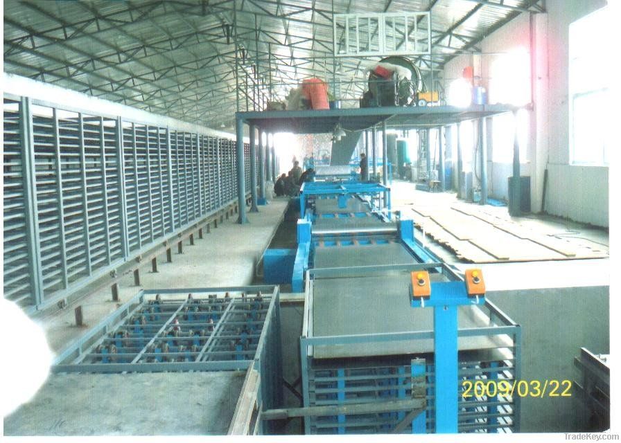 Mgo board machine with 1, 35 million M2 per year