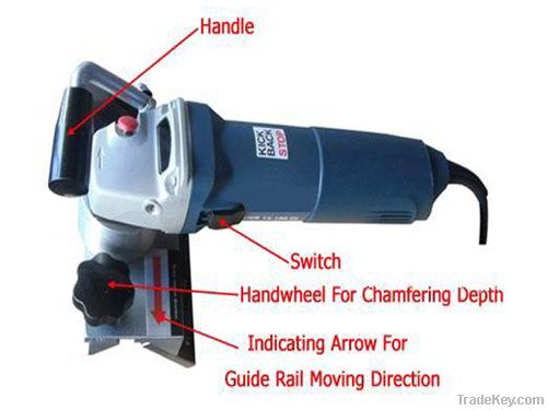 Handheld chamfering machine