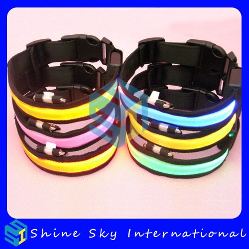 Led Dog Collar Flashing Dog Collar  Safety Pet Collar