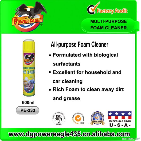 600ml Multi-purpose Foam Cleaner with brush