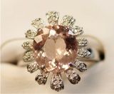 925 Siver Ring with Morganite (LMO1005)