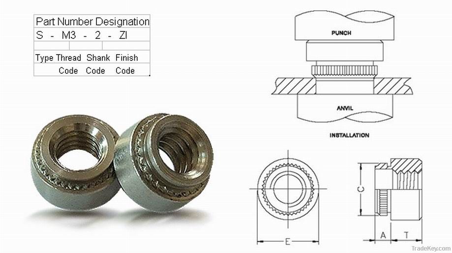 Self-Clinching Lock nuts&iuml;&frac14;fasteners