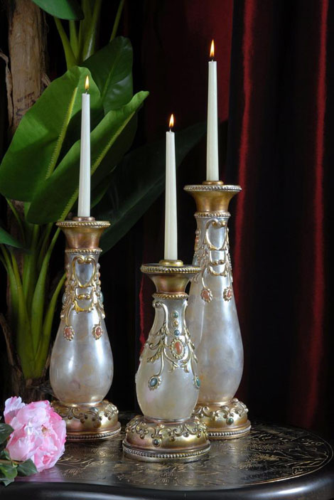 Polyresin Candle Holders