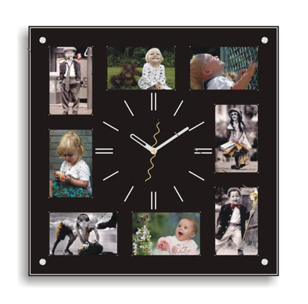 Photo frame wall  clock