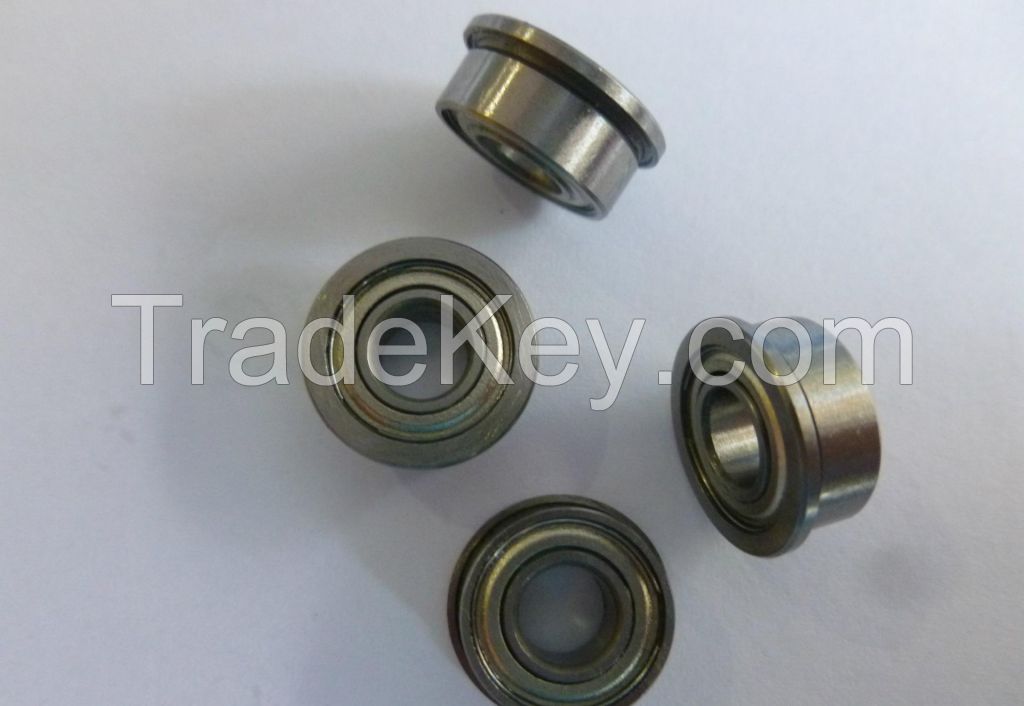 Chrome Steel Flange Ball Bearing F6000zz 10x26x8 mm