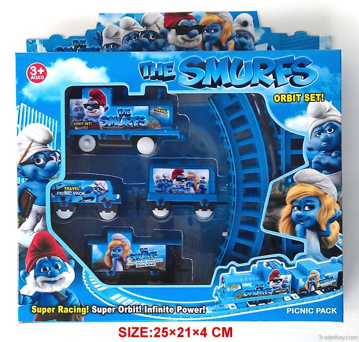 2012 new THE SMURFS Train Track Rail Toys HOT