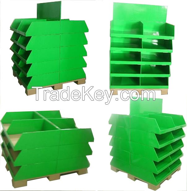 4-sided Cardboard Pallet Display, China OEM/ODM cardboard display manufacturer