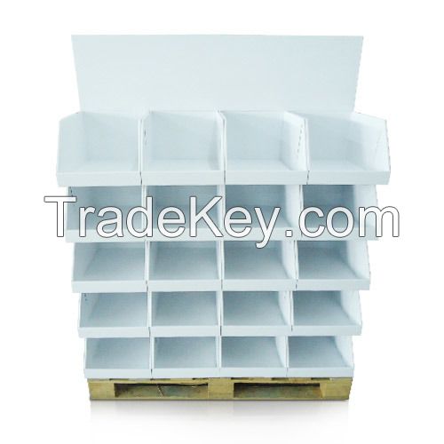 4-sided Cardboard Pallet Display, China OEM/ODM cardboard display manufacturer