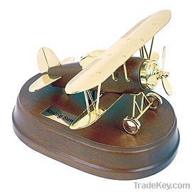 Antique Airplane, Wooden Base