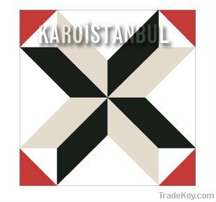 encaustic cement tiles, karoistanbul tiles handmade cement tiles decor