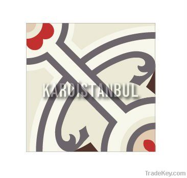 encaustic cement tiles, karoistanbul tiles handmade cement tiles decor