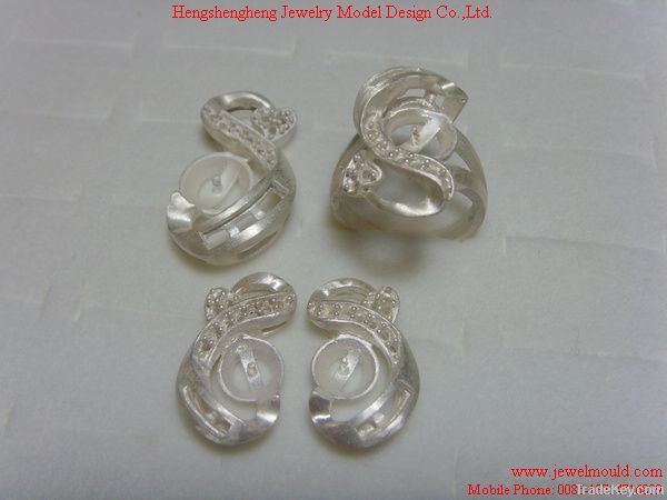 fashion sterling silver jewelry mould /rubber model