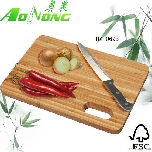 Square bamboo chopping board