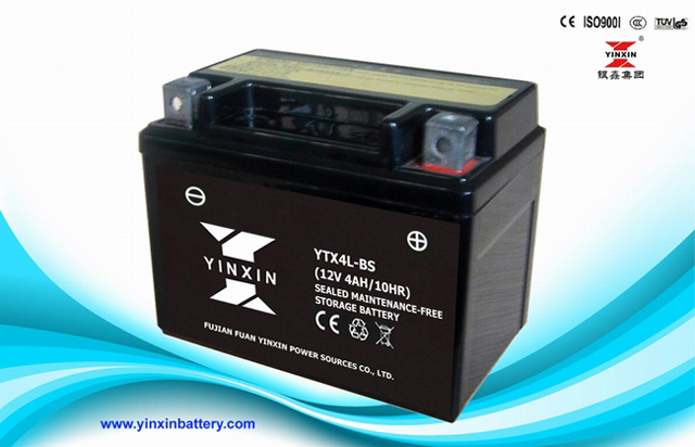 12V4AH maintenance free motorcycle battery