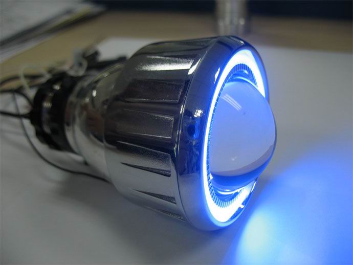 Hid projector lens light