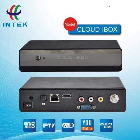 Fast speed cloud ibox HD cloud-ibox enigma 2 support IPTV YouTube wifi cloud ibox with v3 Satellite TV Receiver 