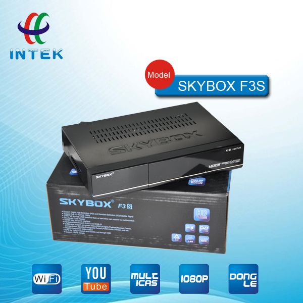 Original Skybox f3s hd satellite receiver supporting GPRS+HDMI+WIFI+Youtube+CCCam