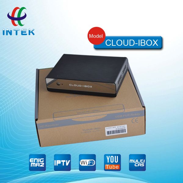 Fast speed cloud ibox HD cloud-ibox enigma 2 support IPTV YouTube wifi cloud ibox with v3 Satellite TV Receiver 