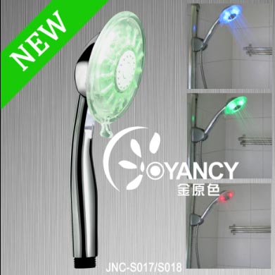 colorful LED shower head