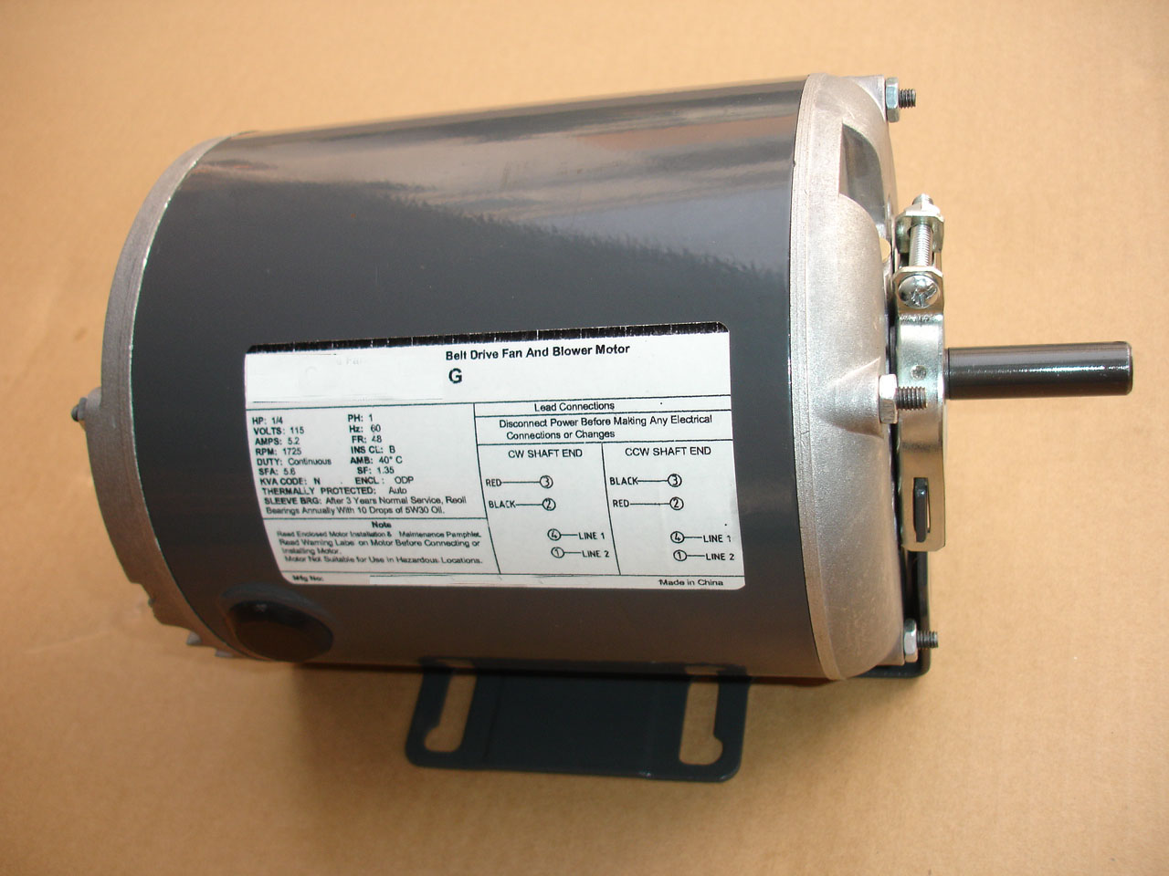 Belt drive fan and blower motors