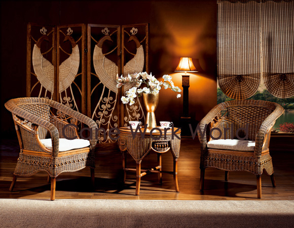 Leisure Rattan Chair & Table