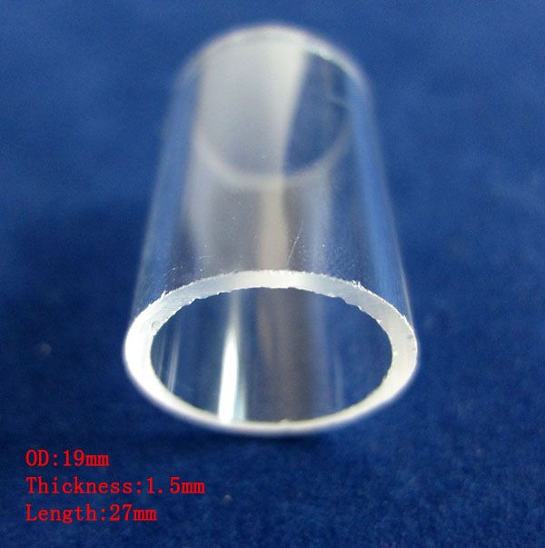 Cutted quartz glass tubes used as quartz sleeve