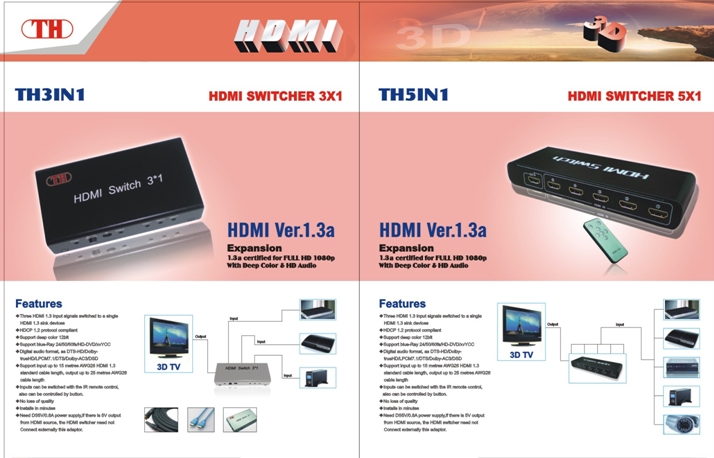 LCD TV with DVB built-in, 3D TV, HDMI switcher