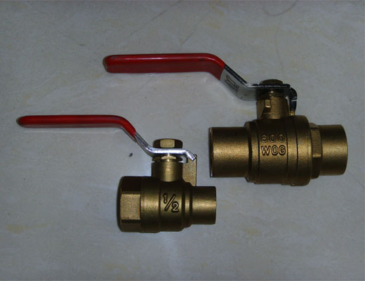 Forged brass ball valve