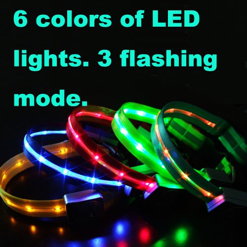 Colorful High-Light LED Flashing Dog Collar