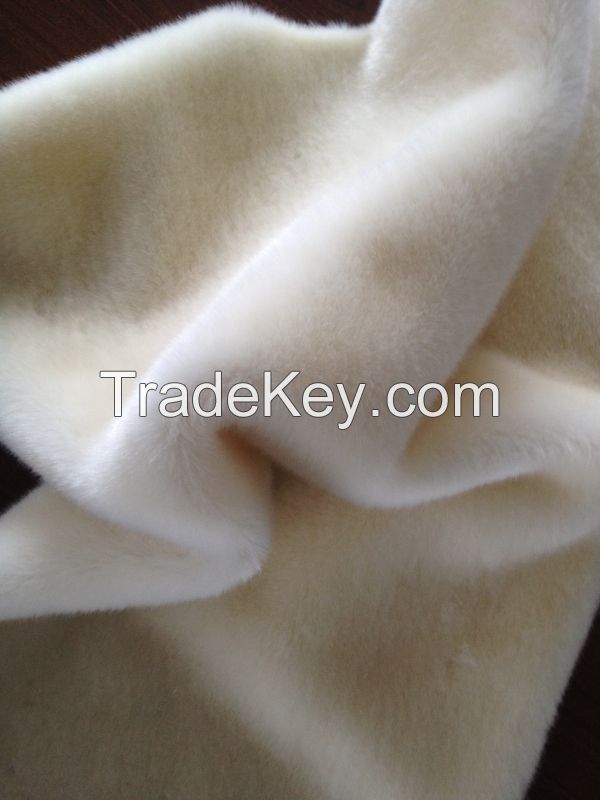 faux rabbit fur fabric	 