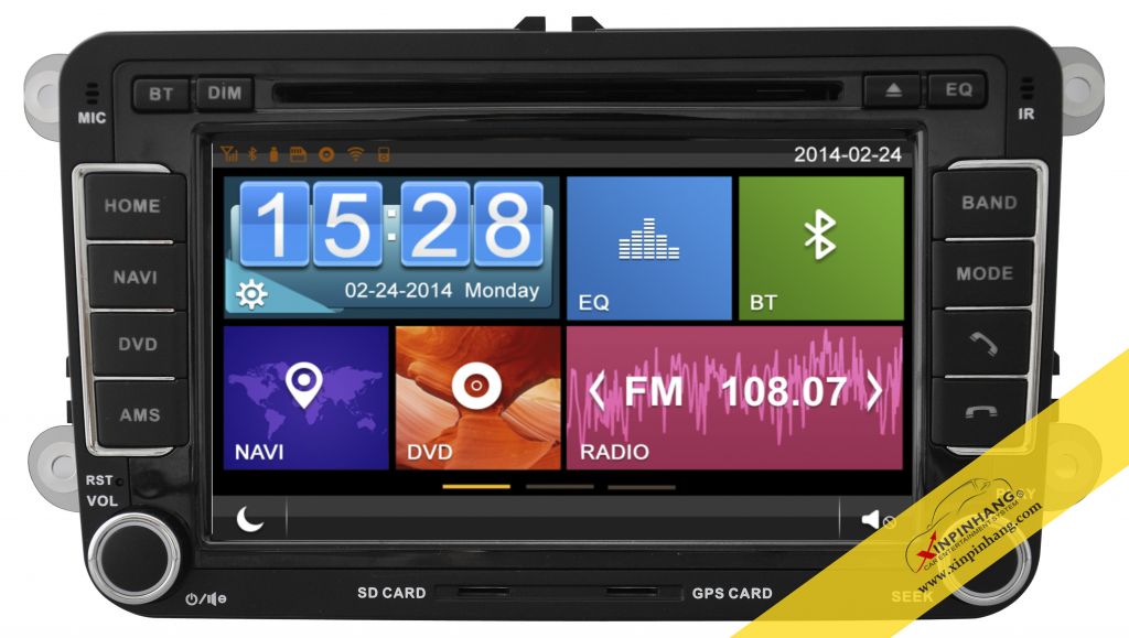 Capacitive Touch Screen Car DVD Player for VW Series with 3G/WIFI/DVR/OBD/TMC Function