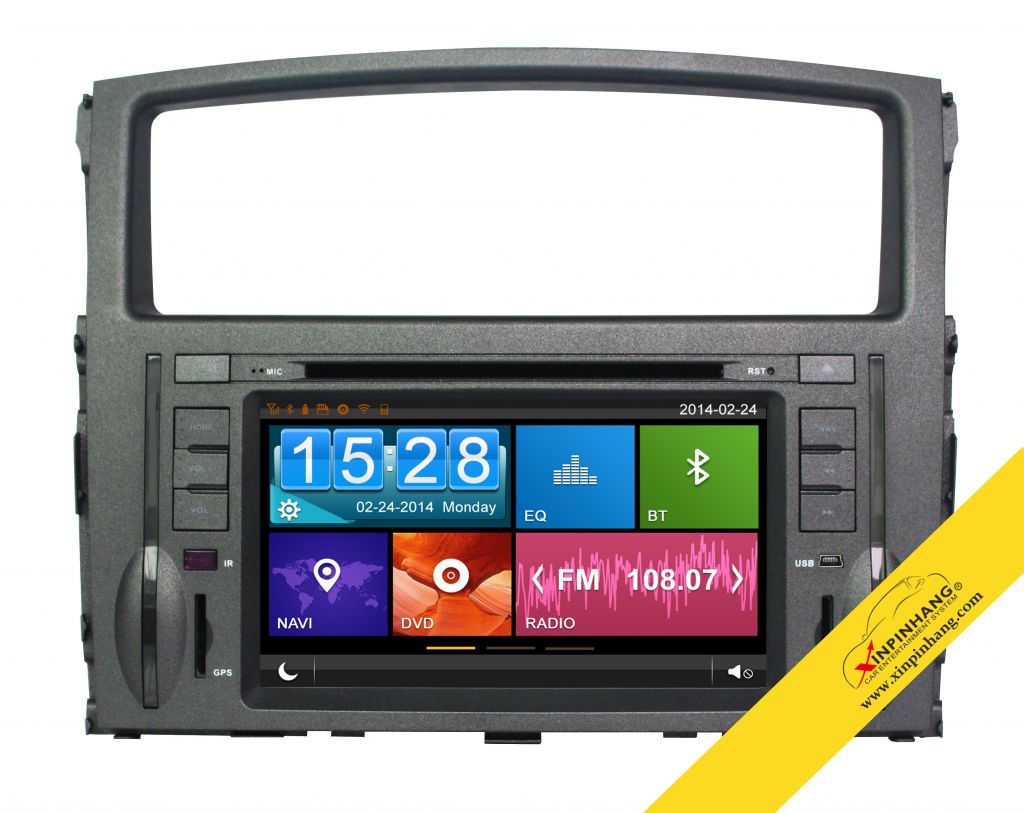 Capacitive touch screen car DVD player for MITSUBISHI Pajero with 3G/WIFI/DVR/OBD/Mirror Link/Audio copy function