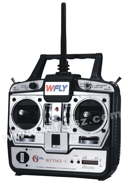 2.4Ghz 6ch RC radio for helicopter