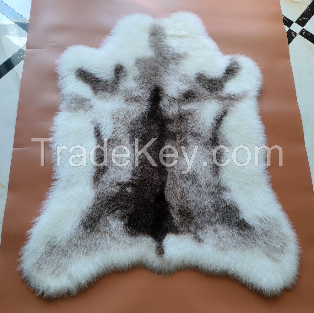 faux reindeer hide rug